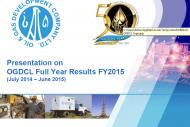 OGDCL Full-Year FY 2015 Conference Call Presentation
