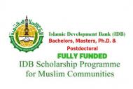 ISDB - Islamic Development Bank Scholarship 2019