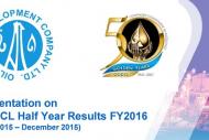 OGDCL Half Year (FY 2016) Results Presentation