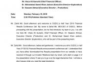 OGDCL Half-Year FY 2018 Conference Call Transcript 